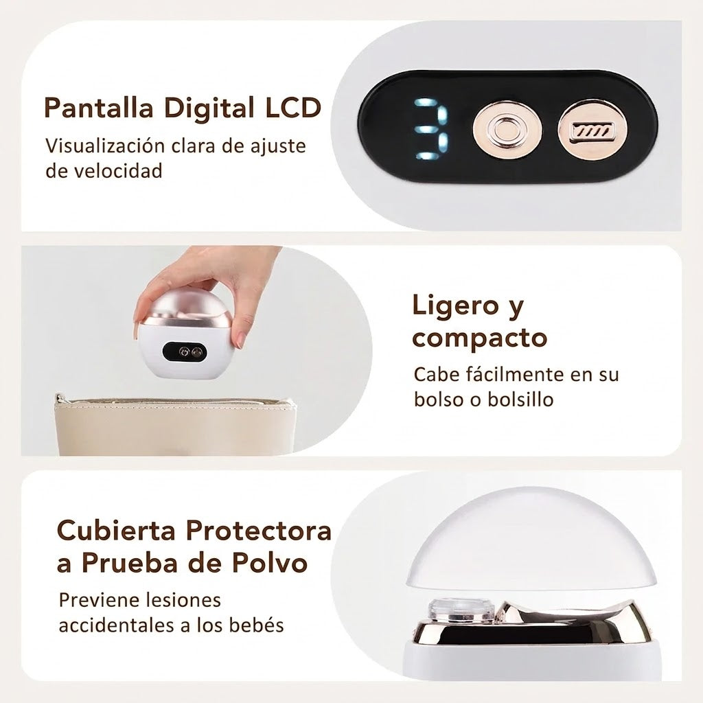 Corta y Pulidor de Uñas Eléctrico