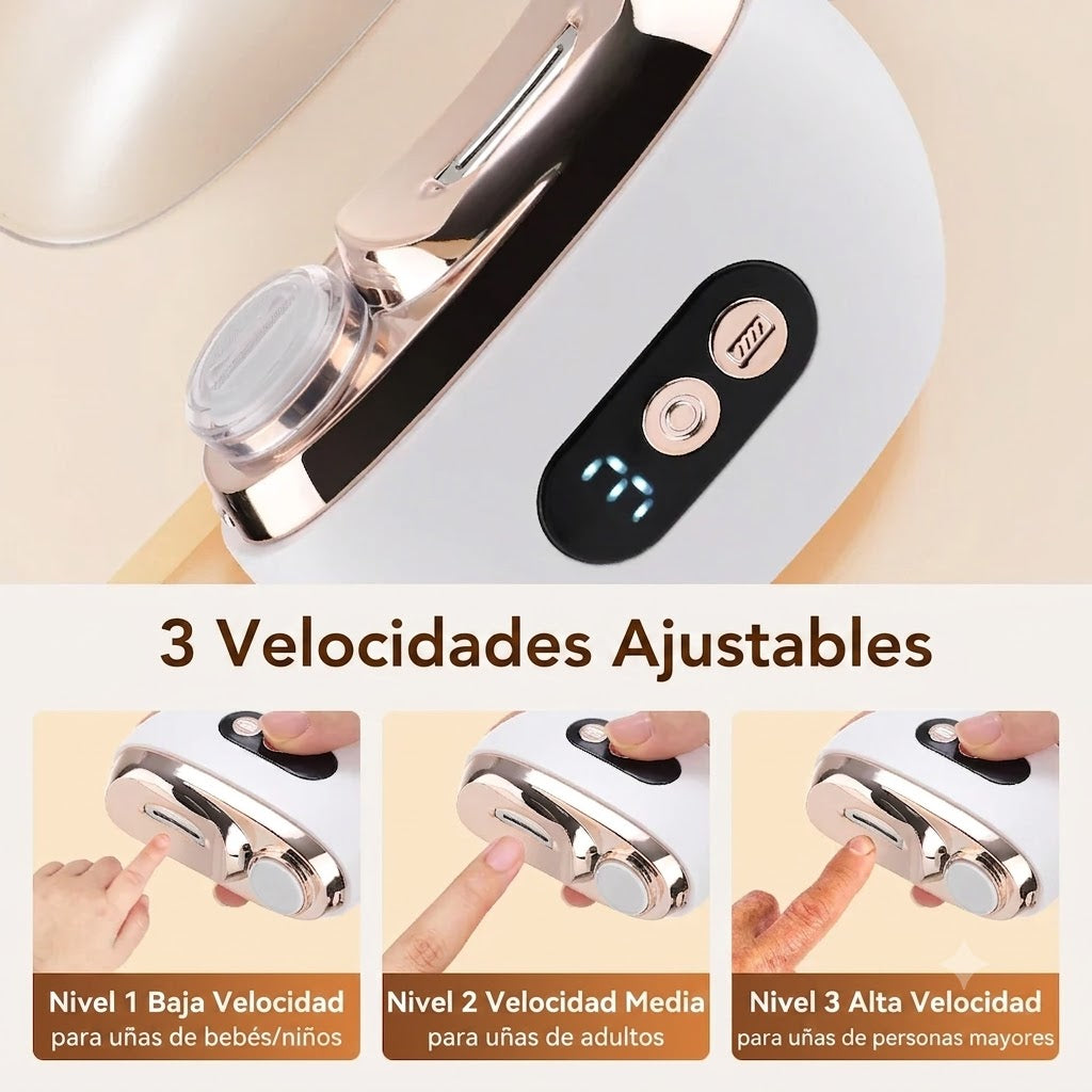 Corta y Pulidor de Uñas Eléctrico